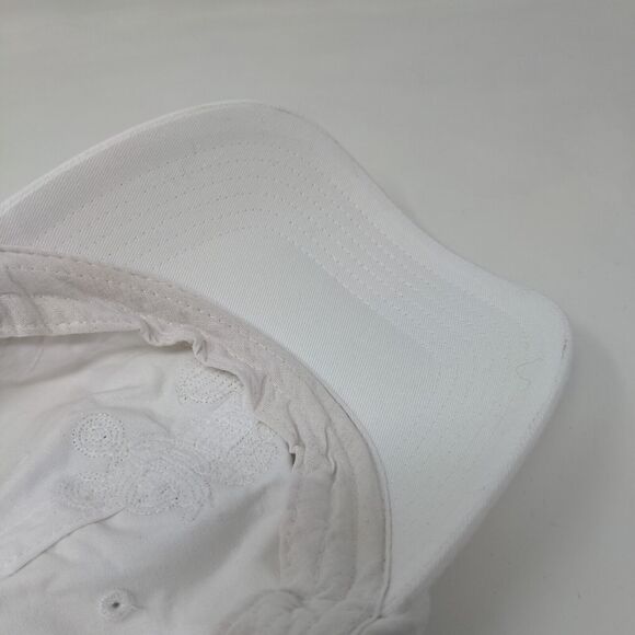 Disney Parks Men's Mickey Mouse Hat White Size Adult Strapback Shiny Official - Picture 10 of 11